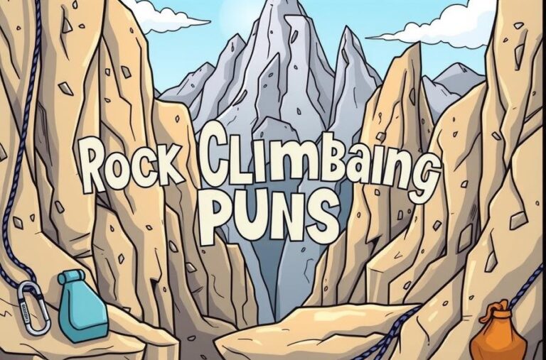 rock climbing puns